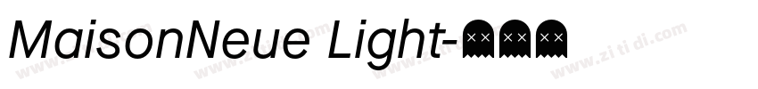 MaisonNeue Light字体转换
